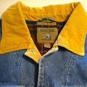 Men's XL Pacific Trail Flannel lined Jean Jacket